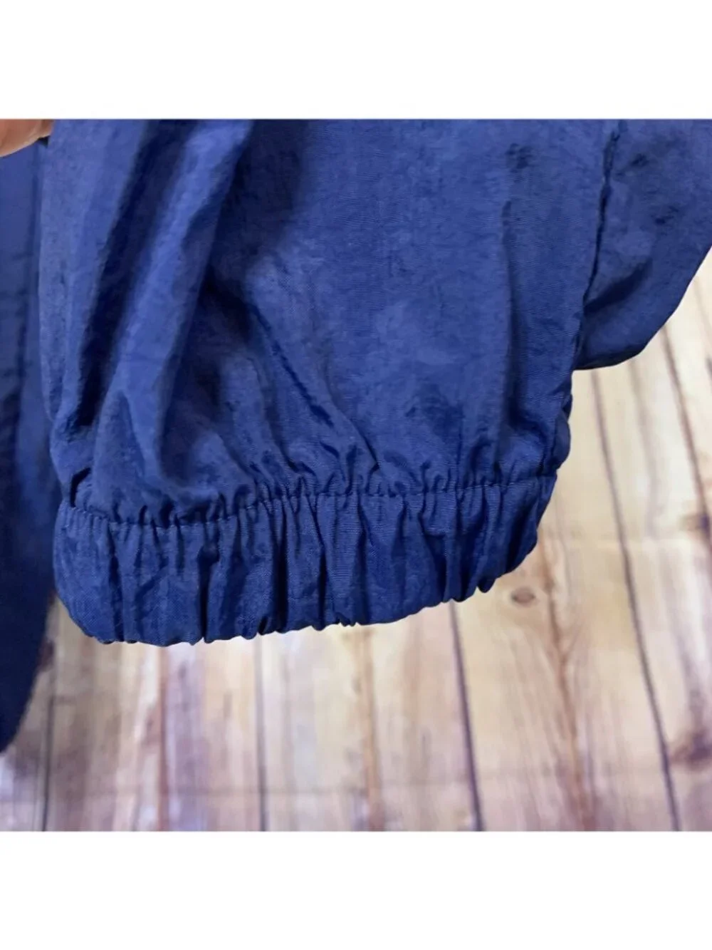 Nike Navy Jogger Nylon Windbreaker Elastic Waist Pants